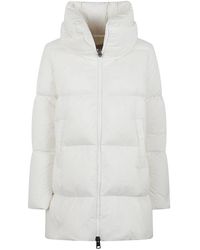 Herno - Jassen ,Wit ,A-Shape Relaxed Down Jacket - Lyst