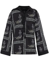 AllSaints - Overhemden ,Zwart ,Lettie Shirt - Lyst