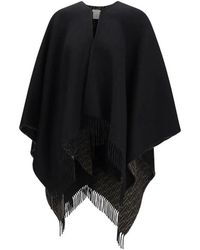 Fendi - Jacquard Logo Cape - Lyst