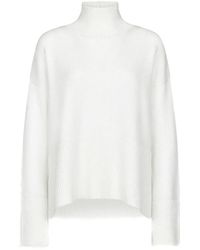 Dondup - Truien & Vesten ,Wit ,Wol Stijlvolle Coltrui - Lyst