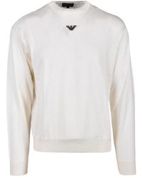 Emporio Armani - Round-Neck Knitwear - Lyst
