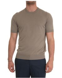 Gran Sasso - Effen Jersey T-Shirt, Ronde Hals, Regular Fit - Lyst