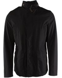 Herno - Jassen ,Zwart ,Polyester Zwarte Polyester Herenjas - Lyst
