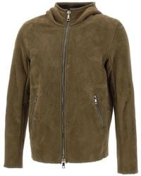 Giorgio Brato - Shearling Hooded Jacket - Lyst