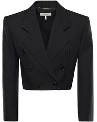 Chloé - Jassen ,Zwart ,Wol Blazers - Lyst