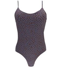 Fisico - Badeanzug Mit Polka Dots - Lyst