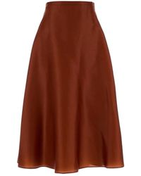 Alberta Ferretti - Flared Midi Rok - Lyst