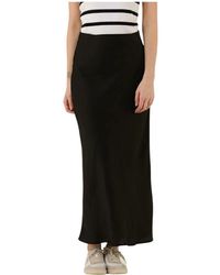 Bruuns Bazaar - Schwarzer Midi-Rock Acacia Bbjoanelle - Lyst