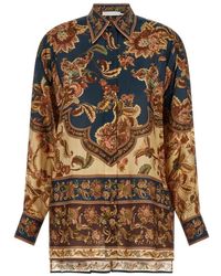 Zimmermann - Overhemden ,Veelkleurig ,Aster Relaxed Shirt - Lyst