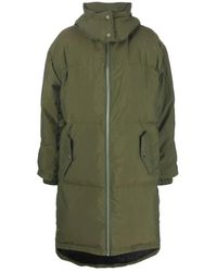 JW Anderson - Abrigo Largo Acolchado Verde, Mujer, Talla - Lyst