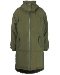 JW Anderson - Cappotto lungo verde piumino - Lyst