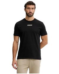 Guess - Tops ,Zwart ,Katoen T-Shirt Mc Coton - Lyst