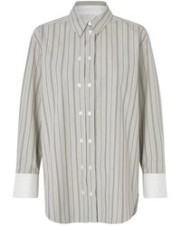 Samsøe & Samsøe - Overhemden ,Wit ,Katoen Salas Shirt - Lyst