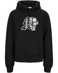MSGM - Hoodie mit grafikdruck - Lyst