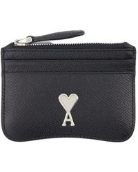 Ami Paris - Herz modell reißverschluss brieftasche - Lyst