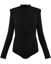 Jil Sander - Tops ,Zwart ,Wol Body Van Wol Met Lange Mouwen - Lyst