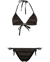 Balmain - Bikini Met Logoprint - Lyst
