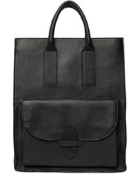 Re:designed - Schwarze Leder Shopper Tasche Felicia - Lyst