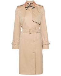 Burberry - Trenchcoat mit house-check - Lyst