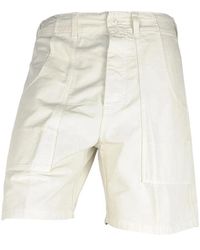 Don The Fuller - Weiße Baumwoll-Bermuda-Shorts - Lyst