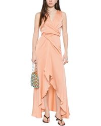 Silk95five - Kleedjes ,Roze ,Shangri La Lange Jurk - Lyst