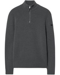 Rrd - Truien & Vesten ,Grijs ,Cinematt Half Zip Knit - Lyst