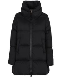 Herno - Jassen ,Zwart ,Nylon Nylon Down Jacket - Lyst