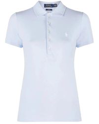 Ralph Lauren - Camisetas y polos azules para mujer - Lyst