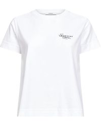 Givenchy - Tops ,Wit ,Katoen Cotton Jersey T-Shirt - Lyst