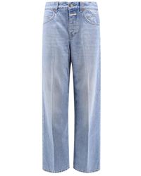 Closed - Jeans azules con botones de metal plateado - Lyst