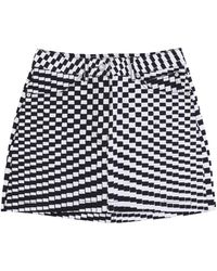 Obey - Zwart Multi Mini Rok Met Zakken - Lyst