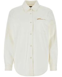 A.P.C. - Overhemden ,Denim Witte Denim Tina Shirt - Lyst