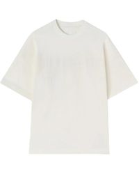Jil Sander - Tops ,Wit ,Katoen Cotton Crew-Neck T-Shirt - Lyst