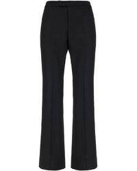 McQueen - Broeken ,Zwart ,Wol Tailored Barathea Broeken - Lyst