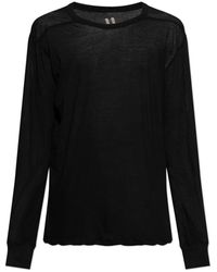 Rick Owens - Langarm-t-shirt level ls - Lyst