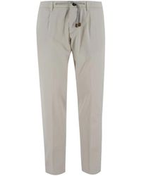 Eleventy - Slim Fit Jogger Broek Met Koord - Lyst