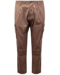 Officina 36 - Straight Trousers - Lyst
