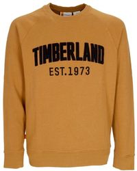 Timberland - Lichtgewicht Herensweatshirt Met Ronde Hals, Moderne Wassing, Zweettarwelaars Van Het Merk - Lyst