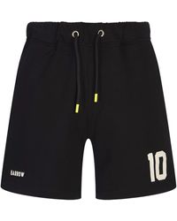 Barrow - Schwarze Bermuda-Shorts Aus Baumwolle Mit Logo - Lyst