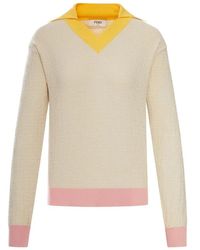 Fendi - V-Neck Knitwear - Lyst
