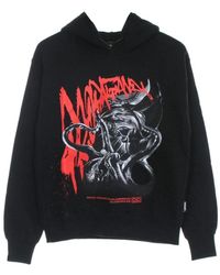 Propaganda - Hoodies & Sweatvesten ,Zwart ,Katoen Zwarte Tentakels Hoodie Lichtgewicht Sweatshirt - Lyst