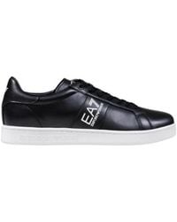 EA7 - Leren Sneakers Met Veters - Lyst
