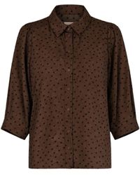 Lolly's Laundry - Overhemden ,Bruin ,Katoen Bigum Ll Shirt - Lyst