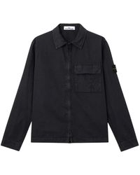 Stone Island - Logo Patch Overshirt - Lyst