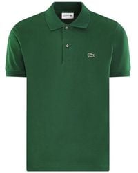 Lacoste - Tops ,Groen ,Katoen Clic Polo Shirt - Lyst