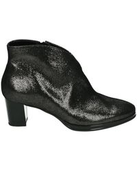 Ara - Silberner Westernstiefel Mit Herausnehmbarer Einlegesohle - Lyst