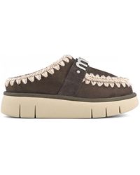Mou - Schoenen ,Bruin ,Wol Bounce Clog - Lyst