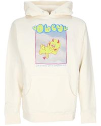Obey - Hoodies & Sweatvesten ,Wit ,Katoen Daydream Hoodie Basic Fleece - Lyst