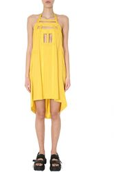 Rick Owens - Geometric Cut-Out Midi Dress - Lyst