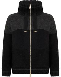 Herno - Strickjacke Mit Reißverschluss - Lyst
